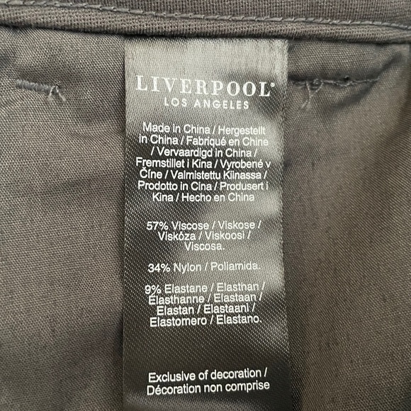Liverpool Kelsey Straight Leg Trouser Pants 6 Petite Gray Stretch Ponte Knit NWT - Picture 11 of 12